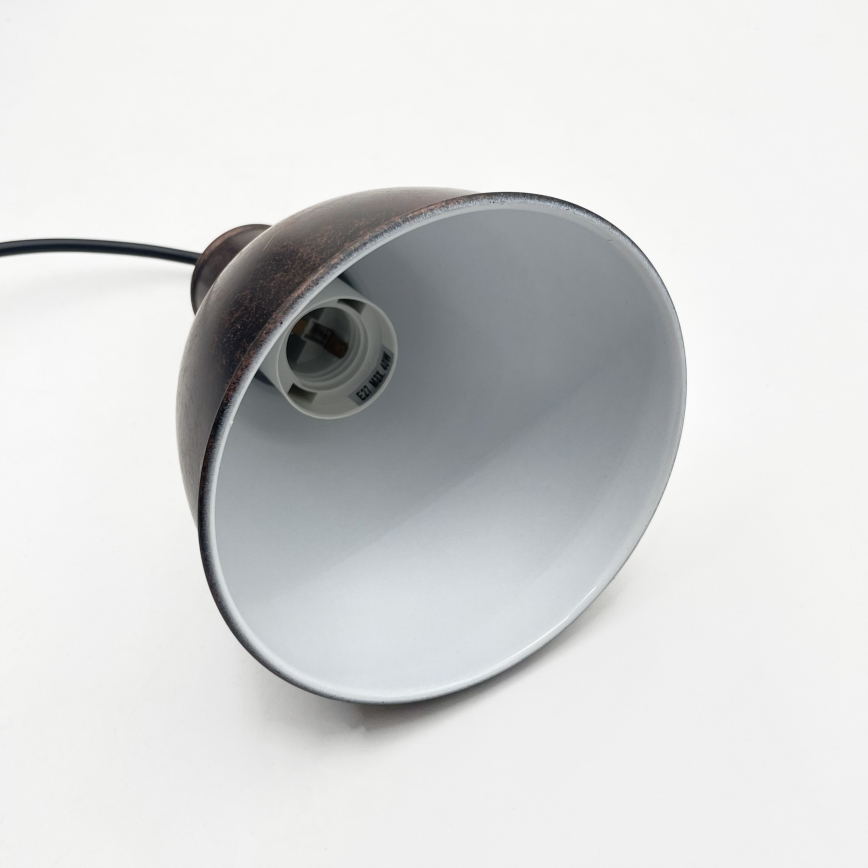 Brilagi - Lustre LED suspenso por cabo RIDDY 4xE27/60W/230V cobre/pátina