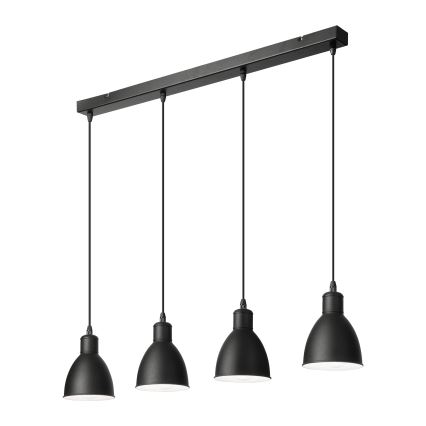 Brilagi - Lustre LED suspenso por cabo RIDDY 4xE27/60W/230V preto