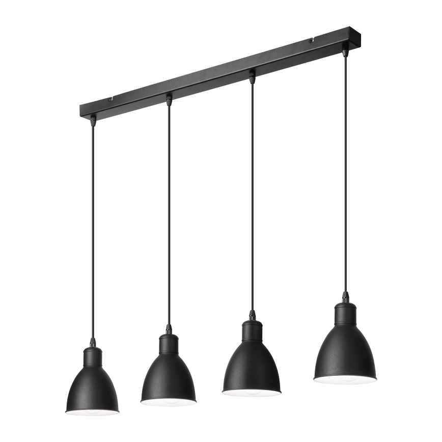 Brilagi - Lustre LED suspenso por cabo RIDDY 4xE27/60W/230V preto