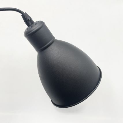 Brilagi - Lustre LED suspenso por cabo RIDDY 4xE27/60W/230V preto