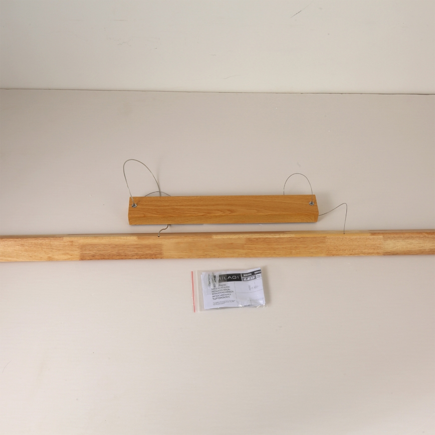 Brilagi - Lustre LED suspenso por cabo UMEA WOOD LED/40W/230V 150 cm em madeira