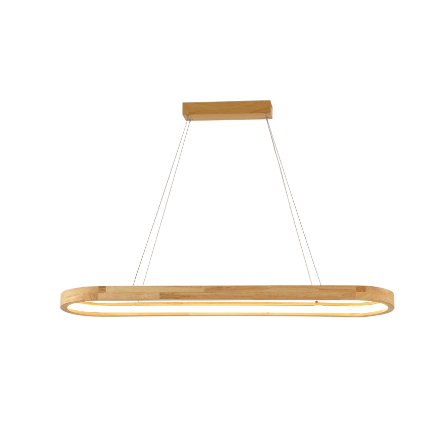 Brilagi - Lustre LED suspenso por cabo UMEA WOOD LED/40W/230V 90x22 cm madeira