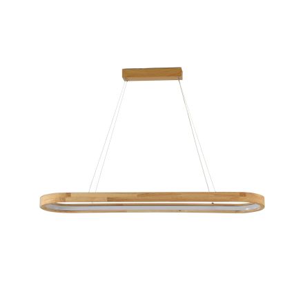 Brilagi - Lustre LED suspenso por cabo UMEA WOOD LED/40W/230V 90x22 cm madeira