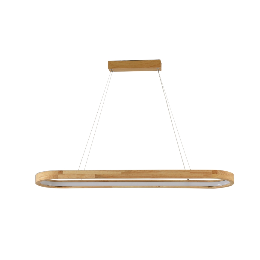 Brilagi - Lustre LED suspenso por cabo UMEA WOOD LED/40W/230V 90x22 cm madeira