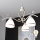 Brilagi - Lustre LED suspenso por corrente ANTICO 3xE27/60W/230V 3000K pátina branca