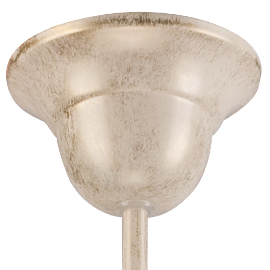Brilagi - Lustre LED suspenso por corrente ANTICO 3xE27/60W/230V 3000K pátina branca