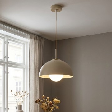 Brilagi - Lustre pendente com cabo, 1x E27/60W/230V, Ø 30 cm, bege/dourado