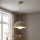 Brilagi - Lustre pendente com cabo, COSMO 1x E27/60W/230V, Ø 30 cm, bege/dourado
