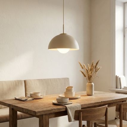 Brilagi - Lustre pendente com cabo, COSMO 1x E27/60W/230V, Ø 30 cm, bege/dourado
