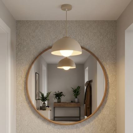 Brilagi - Lustre pendente com cabo, COSMO 1x E27/60W/230V, Ø 30 cm, bege/dourado