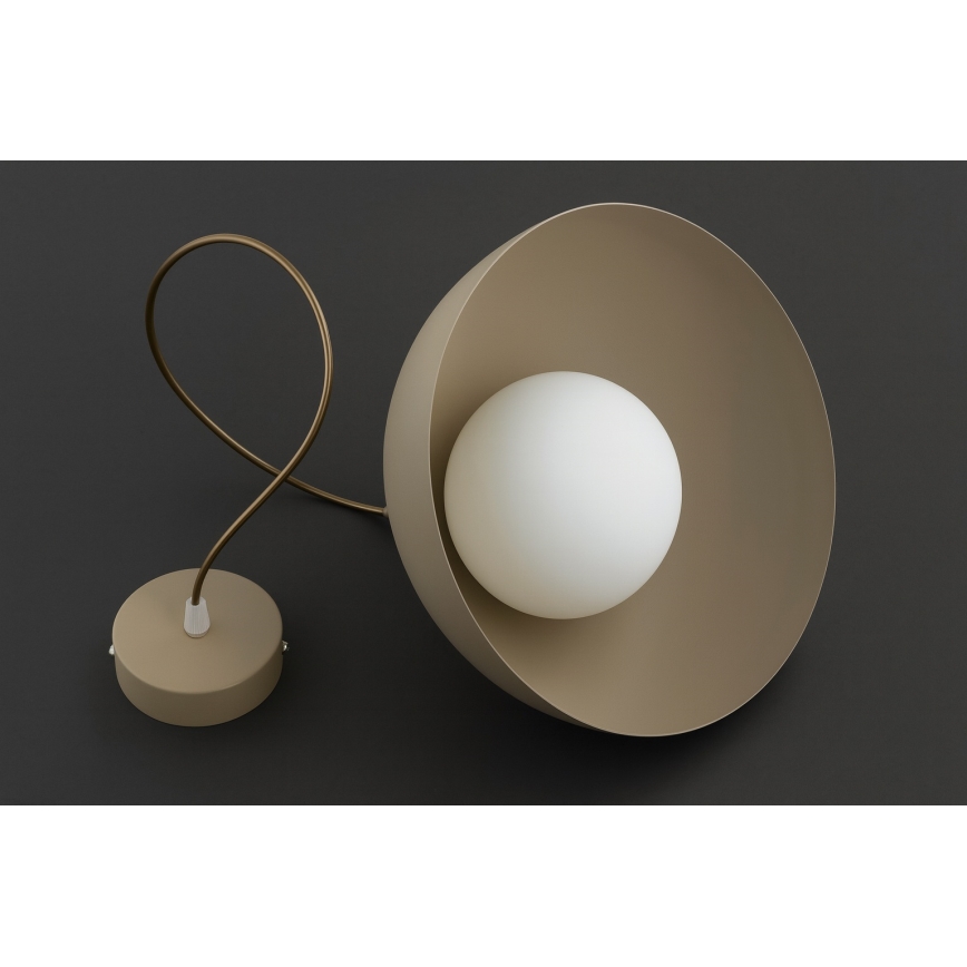 Brilagi - Lustre pendente com cabo, COSMO 1x E27/60W/230V, Ø 30 cm, bege/dourado