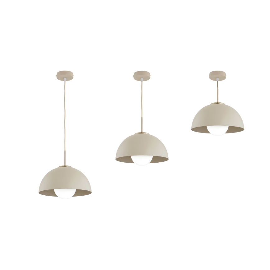 Brilagi - Lustre pendente com cabo, COSMO 1x E27/60W/230V, Ø 30 cm, bege/dourado
