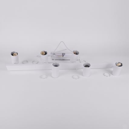 Brilagi - Lustre pendente com cabo SELE 6xGU10/30W/230V branco