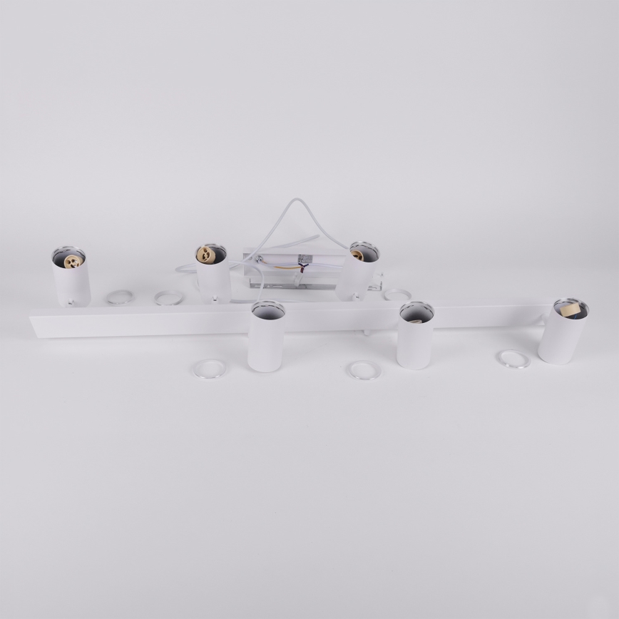 Brilagi - Lustre pendente com cabo SELE 6xGU10/30W/230V branco