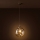 Brilagi - Lustre pendente com cabo VULCANO 1xE27/15W/230V Ø 25 cm bronze/bege fumê