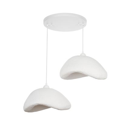 Brilagi - Lustre pendente com cabo WABI SABI 2xE27/40W/230V Ø 74 cm branco