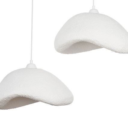 Brilagi - Lustre pendente com cabo WABI SABI 2xE27/40W/230V Ø 74 cm branco