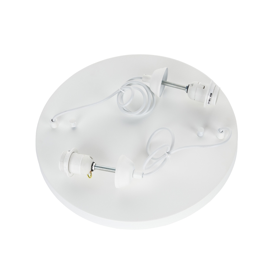 Brilagi - Lustre pendente com cabo WABI SABI 2xE27/40W/230V Ø 74 cm branco