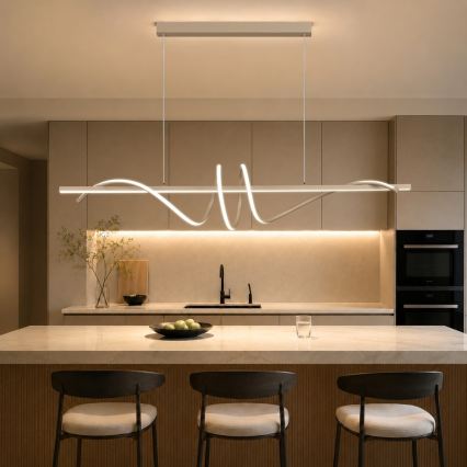 BRILAGI - lustre LED dimerizável suspenso por cabo SIGNATURE LED/50W/230V 3000-6000K 120 cm bege + controlo remoto