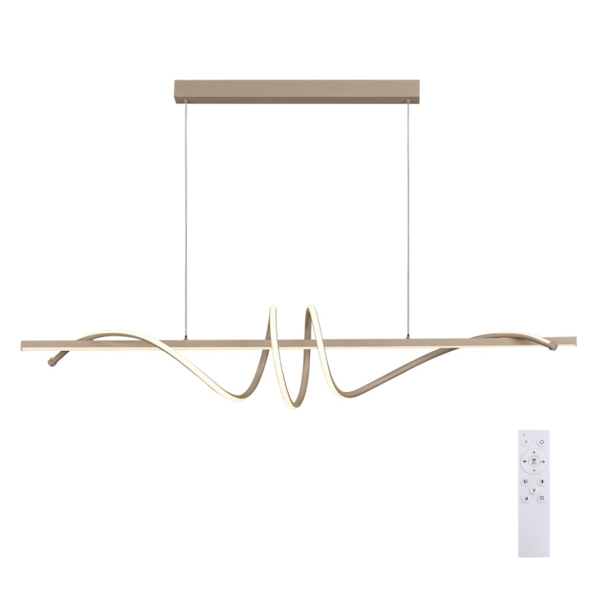 BRILAGI - lustre LED dimerizável suspenso por cabo SIGNATURE LED/50W/230V 3000-6000K 120 cm bege + controlo remoto
