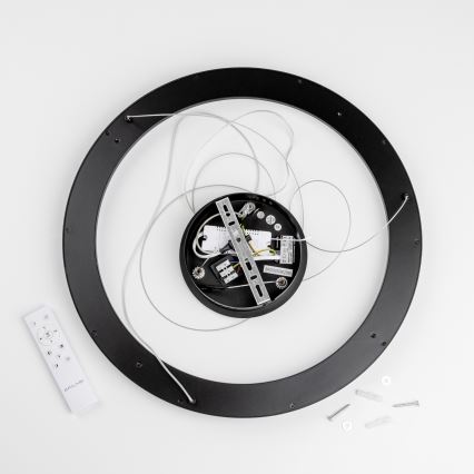 Brilagi - Lustre LED regulável suspenso por cabo FALCON SLIM LED/42W/230V 3000–6500K Ø 50 cm preto + comando remoto