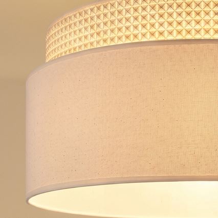 Brilagi - Lustre pendente em cabo PADOVA 1xE27/60W/230V Ø 40 cm cor creme