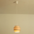 Brilagi - Lustre pendente em cabo RESNA 1xE27/60W/230V Ø 20 cm bege