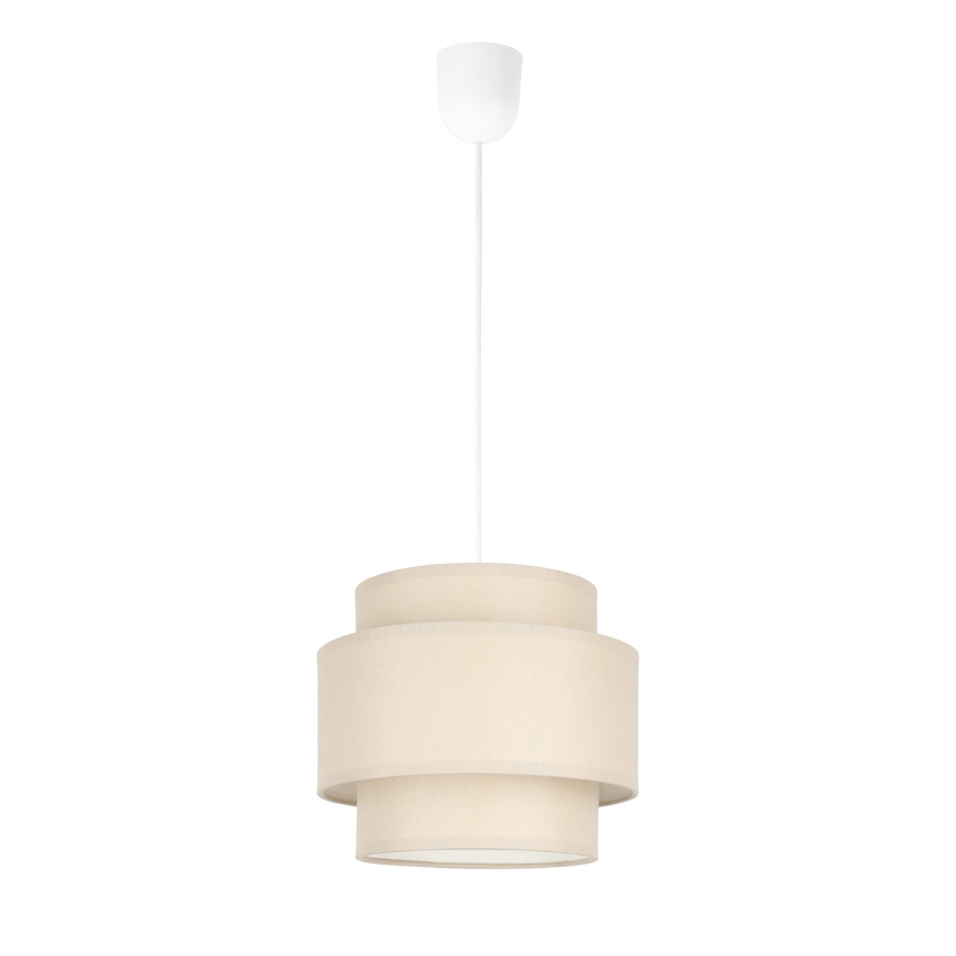 Brilagi - Lustre pendente em cabo RESNA 1xE27/60W/230V Ø 20 cm bege