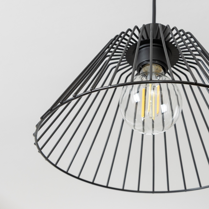 Brilagi - Lustre pendente LED com cabo CERIA WIRE 1xE27/40W/230V Ø 30 cm preto