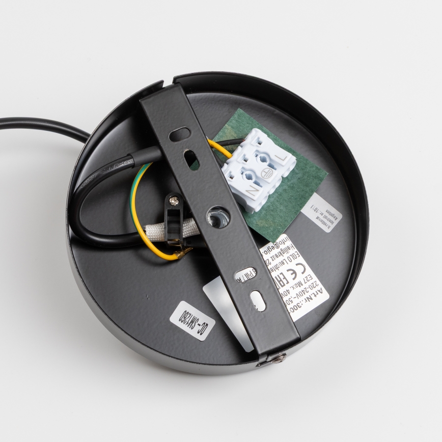 Brilagi - Lustre pendente LED com cabo CERIA WIRE 1xE27/40W/230V Ø 30 cm preto