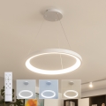 Brilagi - Lustre pendente LED dimerizável em cabo FALCON SLIM LED/42W/230V 3000-6500K Ø 50 cm branco + controlo remoto