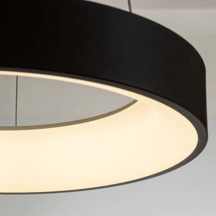 Brilagi - Lustre LED regulável suspenso por cabo FALCON LED/40W/230V 3000-6500K Ø 45 cm preto + comando remoto