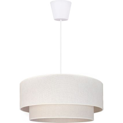 Brilagi - Lustre pendente LED em cabo BOHO ECO 1xE27/10W/230V Ø 40 cm creme