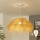 Brilagi - Lustre pendente LED em cabo CERIA BOHO 1xE27/40W/230V Ø 60 cm ráfia