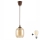 Brilagi - Lustre pendente LED em cabo RETRO GLASS 1xE27/60W/230V Ø 14 cm castanho / castanho fumê