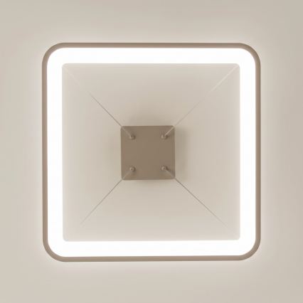 BRILAGI - Lustre LED regulável suspenso por cabo FALCON SLIM LED/50W/230V 3000-6500K 50x50 cm bege + controlo remoto