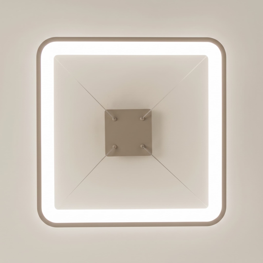 BRILAGI - Lustre LED regulável suspenso por cabo FALCON SLIM LED/50W/230V 3000-6500K 50x50 cm bege + controlo remoto
