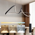 Brilagi - Lustre pendente LED regulável suspenso por cabo TWISTER LED/60W/230V 3000-6000K preto + controlo remoto