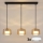 Brilagi - Lustre pendente LED RGB+CCT regulável AURA LUX 3xGX53/14W/230V 2700-6500K Wi-Fi Tuya preto/dourado