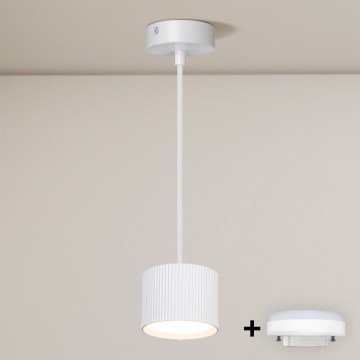 Brilagi - Lustre pendente LED RGB+CCT regulável em cabo STRIPY 1xGX53/14W/230V 2700-6500K Wi-Fi Tuya branco