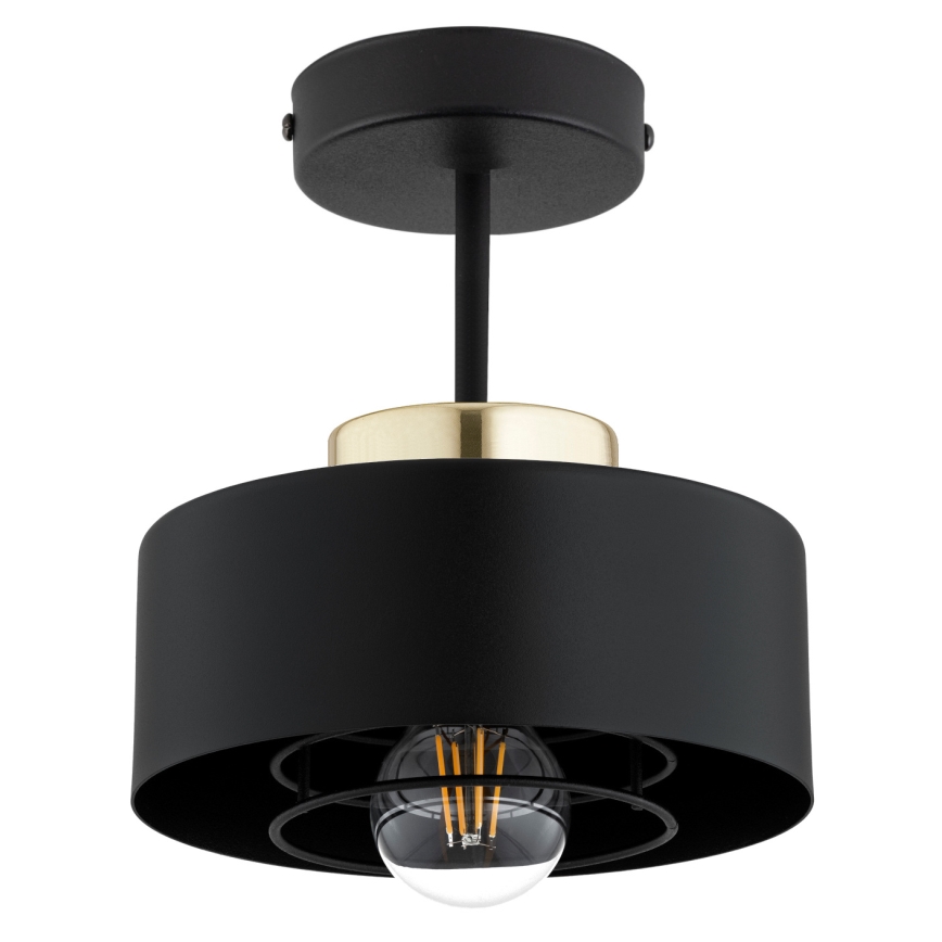Brilagi - Lustre sobreposto SPRING 1xE27/60W/230V preto/dourado