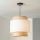 Brilagi - Lustre suspenso com cabo CERIA 1xE27/40W/230V diâmetro 40 cm preto/bege/branco