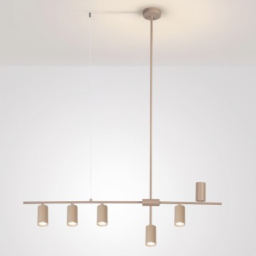 Brilagi - Lustre suspenso com cabo CRANE 6xGU10/30W/230V bege