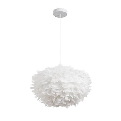 Brilagi - Lustre suspenso com cabo FEATHER 3xE27/40W/230V Ø 50 cm branco