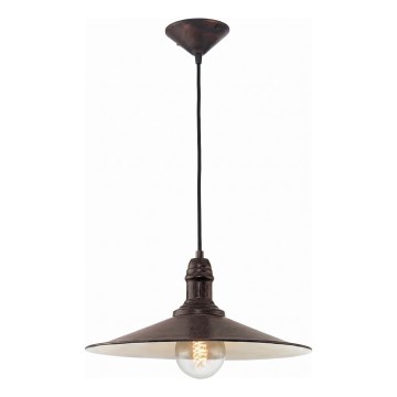 Brilagi - Lustre suspenso com cabo FORGE 1xE27/60W/230V Ø 36 cm preto
