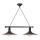 Brilagi - Lustre suspenso com cabo FORGE 2xE27/60W/230V preto