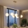 Brilagi - Lustre suspenso com cabo MILO ECRU 6xE27/60W/230V bege/dourado