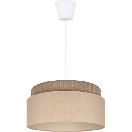 Brilagi - Lustre suspenso com cabo PADOVA 1xE27/60W/230V Ø 40 cm bege