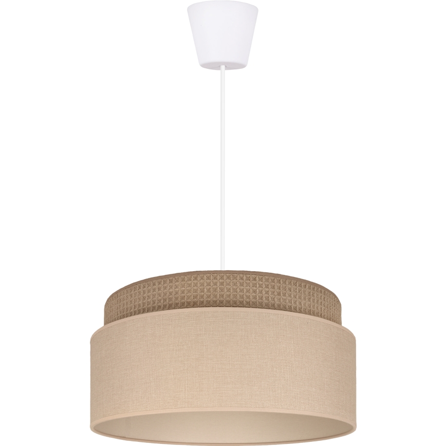 Brilagi - Lustre suspenso com cabo PADOVA 1xE27/60W/230V Ø 40 cm bege
