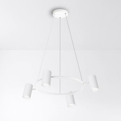 Brilagi - Lustre suspenso com cabo SELE 4xGU10/30W/230V branco